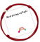 QianSiLi Filo Rosso Del Destino Braccialetti Portafortuna Rossi, Bracciale Rosso Kabbalah Per Donna Uomo Baby, Braccialetti Regali Per Lui E Lei, Regolabile, Argento 925 (Rosso Scuro)