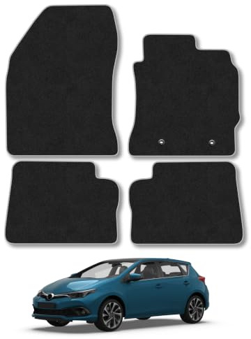 Fits Toyota Auris (2012-2019) Carpet Car Floor Mats | Tailored Fit Heavy-Duty Rubber Floor Mats Waterproof Durable Custom Fit Water Resistant Easy-Clean