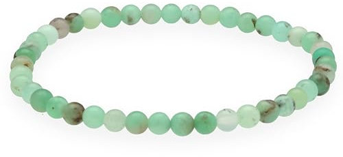 Lebensquelle Plus Mini Kugelarmband | 4mm | Hochwertiges Edelsteinarmband (Chrysopras)