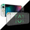 eXtremeRate Coque pour Nintendo Switch OLED Console Accessoires avec Bouton Coloré & Support,Coque Joycon,Totem of Kingdom Blanc