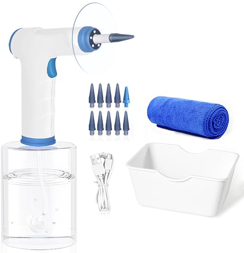 Elektrische Ohrenschmalz Entferner,Ohrenreinigungsset,4 Reinigungsmodus Einstellungen, Ohrspülung für den Heimgebrauch,Sicherer Ohrenreiniger für Erwachsene Kinder Mit 9+1 Ohr Tipps Wasser Fang Becken