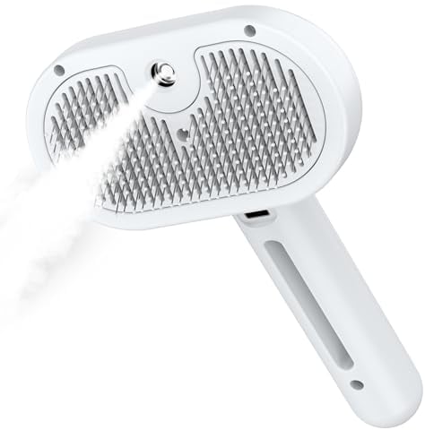 SweetNook Self Cleaning Cat & Dog Grooming Brush - Easy to Clean, Removes Static & Flying Hair