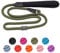 Strong Slip Lead - Heavy Duty Nylon Dog Training Leash, Durable Grey Rope Lead No Pull Walking Leash with Rubber Stopper & Padded Handle for Small Medium Large Puppy Dogs, 1.2m Army Green