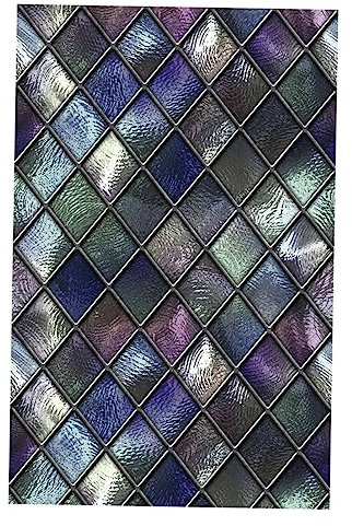 FUNOMOCYA 1stk Cellophan Sichtschutzfolie Für Fenster Statisch Haftender Fensteraufkleber Tönungsfolie Für Heimfenster Buntglas Film Schälen Basalmembran 3D PVC Gefrostet