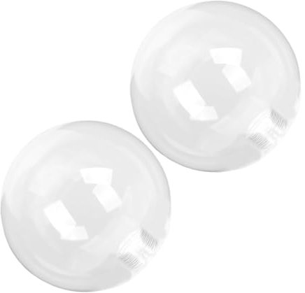 Hemobllo 2stücke Ersatz Glas Lampenschirm Fassung Transparent Kugel Lampenschirm Ømm Für Deckenlampen Und Pendelleuchten Schlichtes Design Für Jedes Zuhause