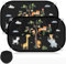 Mngevcy 2er Set Sonnenschutz Auto Baby mit UV Schutz, 51x31 cm Autofenster Sonnenblende für Kinder mit 8 Saugnäpfen&Süßen Tier Motiven (Forest Animals)