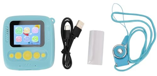 Fotocamera a Stampa Istantanea per Bambini, Regali di Compleanno di Natale per Ragazze e Ragazzi, Videocamere Digitali con Schermo HD 48MP da 2 Pollici e Zoom 8X per Bambini