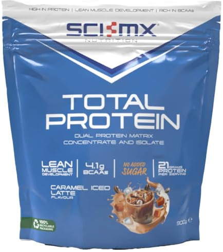 SCI-MX Total Protein Powder • Lean Muscle • Caramel Latte Flavour • 900g