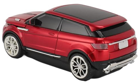 Zerodis Drahtlose Maus in Autoform, Sportwagen-Maus Cool 3D für PC (Rot)