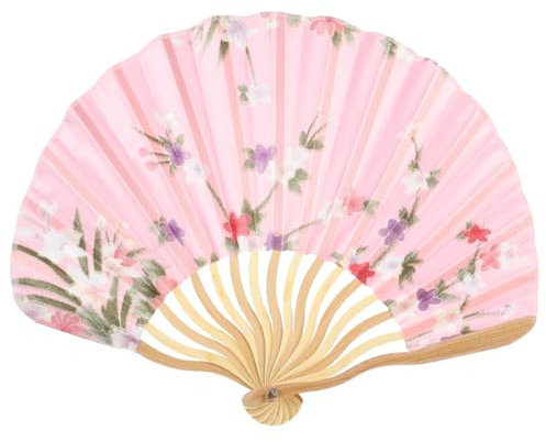 BIUDECO Japonés Y Ventilador Ventilador Vintage Mini Fanáticos Decoración para Niños Ventilador Plegable Chino Ventiladores Adorno De Mano Adorno De Ventilador Rendimiento del Ventilador