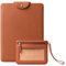 Comfyable Genuine Leather Laptop Sleeve 13 Inch with Accessory Pouch, Precisely Compatible with MacBook Pro 13-in M2 M1& MacBook Air 13-in M4 2025 A3240 M3 2024 M2 M1, Brown