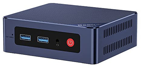 Beelink Mini S12 Mini PC, Mini Ordenador de Sobremesa con Alder Lake-N N95, 16G SO-DIMM DDR4 +500GB M.2 2280 SATA3 SSD, WIFI5, Dual HDMI, Pantalla Dual, 1000Mbps, BT 4.2