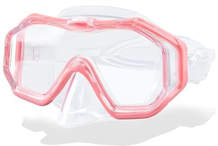 CIYIN Gafas de Natación para Niños, Gafas de Buceo Niños, Máscara de Buceo y Snorkeling con Protector Nasal, Antiniebla Sin Fugas,Antivaho Antifugas Vista Clara,para 4-16 Años Niños (Rosa)