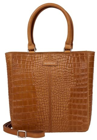 Burkely Leder Handtasche Schultertasche Cool Colbie Shopper Colbie Cognac hellbraun