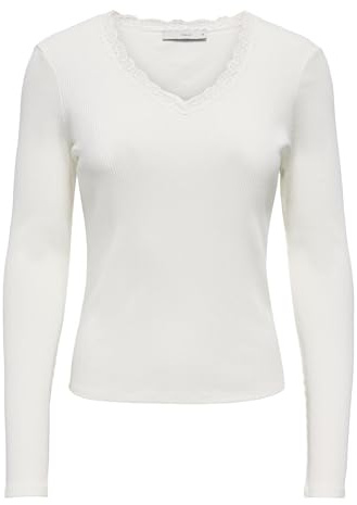 ONLY Damen Onlsara Sharai L/S V-Neck Top JRS Noos Onlsara Sharai L/S V-Neck Top JRS Noos (1er Pack)
