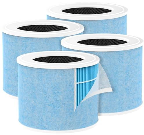 Breabetter 4-Pack AP01 Replacement Filter Compatible with Momcozy AP01 Nursery Air Purifier, for ASIN:B0FPQ1RYR9, 4-in-1 Air Filter
