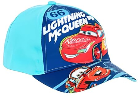 Disney Cars Kinder Basecap Gr. 52–54 – Lightning McQueen „66“ Baseballkappe/Mütze aus 100% Baumwolle (Print 100% Polyester) – Cars Cap für Jungen