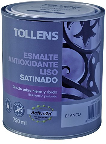 Tollens 8711 Esmalte Antioxidante Liso Satinado, Blanco, 750 ml