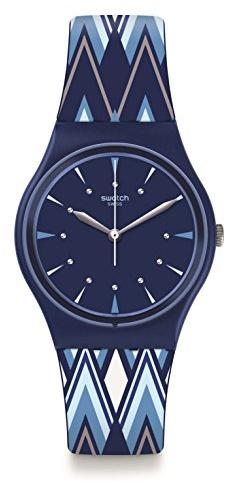 Swatch Herren Armbanduhr Analog Quarz Silikon GN250