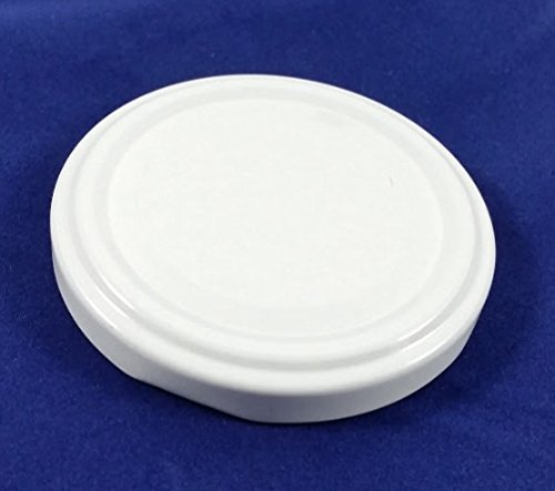 Capsules Bouchons couvercles blancs twist-off 82 mm, Conf 50 pièces pour pots et bocaux en verre