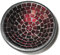 Deko - Schale Glasmosaik rund, 15 cm, rot Glitter