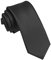 JEMYGINS Schmale Herren Krawatte einfarbig in verschiedenen Farben 6cm (Schwarz2)