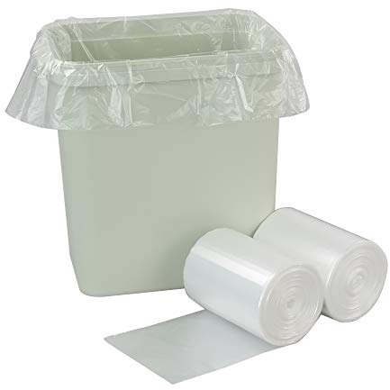 Jandson 10 Liter Clear Bin Liners, Small Bin Bags, 200 Bags