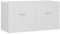 Festnight Mobile Sottolavabo Sospeso per Bagno con Ante, in Truciolato 90x38,5x46 cm Bianco