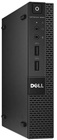 Dell OptiPlex 9020 Micro Desktop Black Intel Core i5 Processor Genuine Windows 10 Professional (Core i5, 8GB RAM, 128GB SSD) (Renewed)
