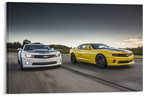 Auto-Poster, Chevrolet Camaro, dekoratives Gemälde, Leinwand, Wandkunst, Wohnzimmer, Schlafzimmer, Gemälde, 20 x 30 cm
