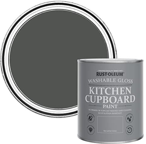 Rust-Oleum Küchenmöbellack im Hochglanz - Finish - Grafit 750ml