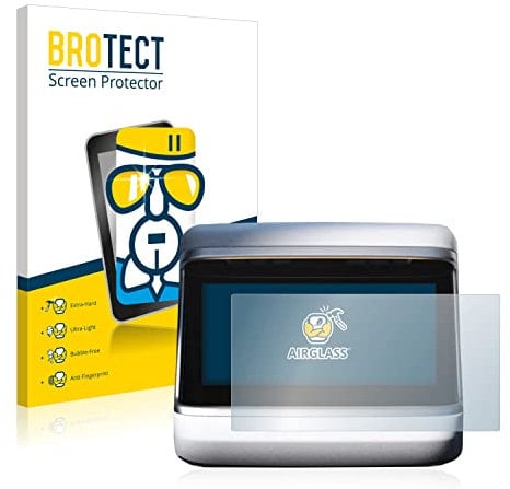 BROTECT Schutzglas für Tesla Model S Plaid 2023 (Hinteres Display) Schutzfolie Made in Germany Panzer Folie Glas Displayschutz [ 9H, Anti-Fingerprint]