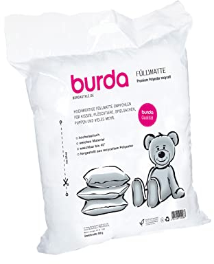 burdastyle Füllwatte Polyester | Für Kissen, Stofftiere, Puppen und mehr | 300g