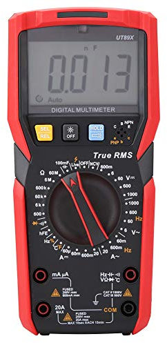 UNi T UT89X/UT89XD NVC-Messung Digitales Multimeter mit Temperaturprüfung Misst Spannung Strom Widerstand Dioden Durchgang(UT89X)