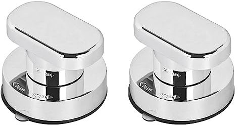 WANGCL 2PCS Suction Cup Glass Mirror Door Handle Adsorbent Bathtub Shower Handle for Cupboard Fridge Door Glass Bathroom