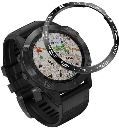 OPKDE Anti-Kratz-Ring-Gehäuseabdeckung für Garmin Fenix 5 Plus 6 Sapphire 6X Pro Watch Lünette Ring Styling Metallschutzgehäuse (Farbe: A, Größe: 22 mm Fenix 5 5Plus)