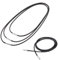 Lederkette Herren, Schwarz Geflochten Lederkette, Schwarz Lederkette Kordel, Lederband Halskette 3mm, Lederband Für Ketten, Schwarz Kunstleder Halskette, Kunstleder Kette Schwarz, 40/45/50/55cm