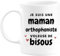 quotedazur - Mug Je Suis Une Maman Orthophoniste Voleuse De Bisous - Blanc/Céramique