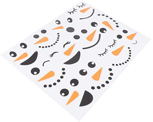 PRETYZOOM 1 Blatt Weihnachts-kühlschrank-aufkleber Wasserfeste Aufkleber Weihnachtsfensterdekorationen Weihnachtsdeko Nagelaufkleber Weihnachtsfensteraufkleber Weihnachten Kind Pvc Vitrine
