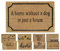 MYPURECORE Coir Door Mat (60x40cm) - Non-Slip & Absorbent, Indoor/Outdoor, Eco-Friendly - Ideal as Front Door, Entrance, Floor, Welcome Mat - Large Size, Dirt Trapper, Washable (WITHOUT A DOG)