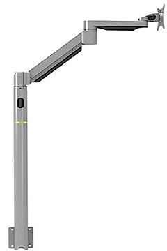 LD218 Customized Gas Spring Arm Monitor Holder Floor Stand Sofa Bedside Fixed TV Mount For Foot Massage Chair Entertainment Room (Color : LD218B1)