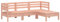 vidaXL Gartensofa 3-Sitzer, Outdoor Sofa mit Latten-Design, Gartencouch Modular, Gartenmöbel Gartengarnitur Sitzgruppe, Massivholz Douglasie