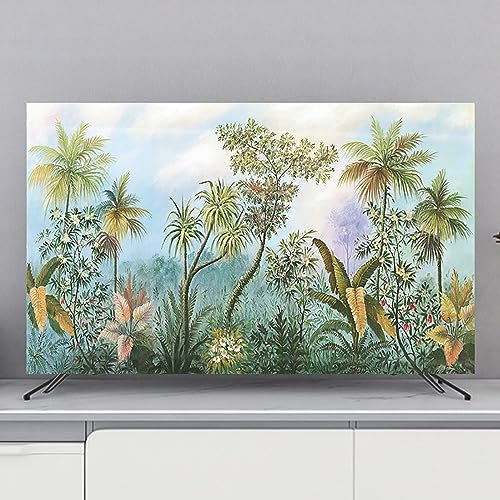 CJBXYBXS TV Screen Protector, Sun-Proof Indoor Screen Protector, Dustproof Cover for 32-80 Inch TV, Universal Washable TV Screen Cover, Cover Cloth Home Decor (Color : Color4, Size : 32inch)