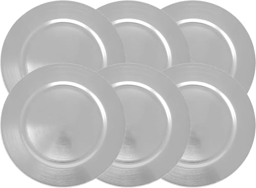 Tamu Tamu - Tableware Charger Plate - Metallic Finish - 33cm - Sliver