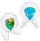 NQEUEPN 2pcs Acrylic Guitar Pick Display Case, Clear Guitar Pick Holder Guitar Pick Rack Storage Collection Guitar Pick Decoration Gift for Guitar Players Music Lovers