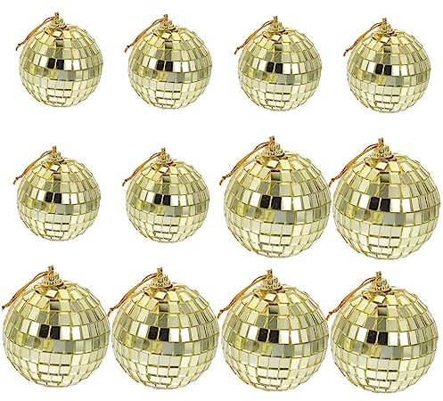 MAGICLULU Palline di Natale con Specchio Riflettente per Decorazioni per Feste in Casa