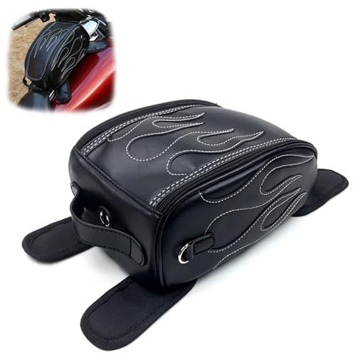 KMWSHAN Aufbewahrungstasche Motorrad-Tankrucksack, Öl-Tankrucksack, Satteltasche Für Harley Für Davidson Für Road King Touring Softail Dyna