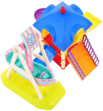 UPKOCH 1 Set Kinderspielplatz Spielzeug Spielzeug Kinderspielzeug Puppenhaus Puppenhaus Bastelzubehör Für Puppen Mini Mini Rutsche Spielzeug Spielen Spielplatz Desktop 2