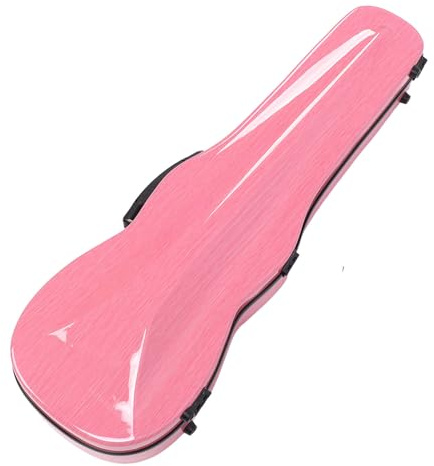 4/4 Fiolfodral Kolfiber med Mjuk Sammetsinredning och två Justerbara Axelremmar i Full Storlek Violinlåda Roseate