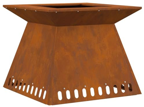 vidaXL Feuerstelle 60x60x50 cm Cortenstahl
